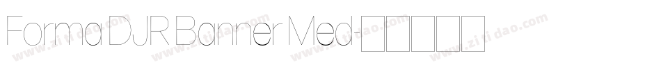 Forma DJR Banner Med字体转换